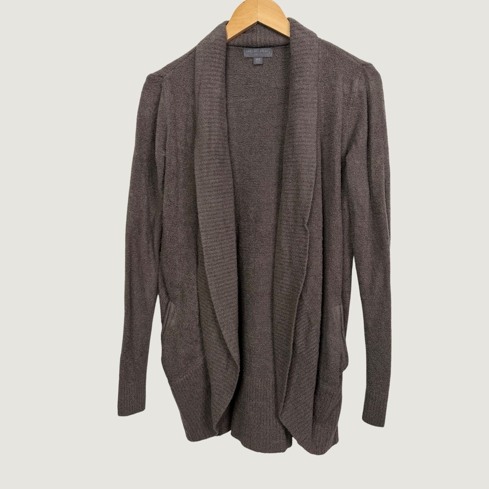 Barefoot Dreams CozyChic Lite Island Wrap Cardigan XS/S Brown Mauve 452 - Picture 2 of 8